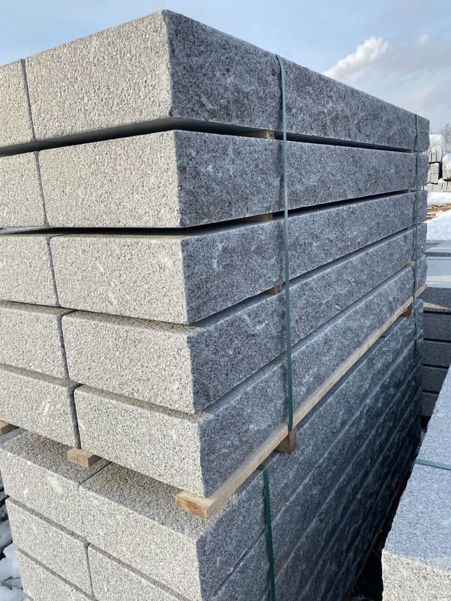Trappblock portugisisk grå granit